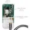 Cabo coaxial MikroTik ACSMAUFL conector fêmea SMA reto 1 m preto