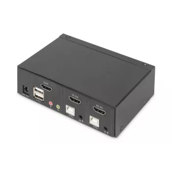 Comutador KVM Digitus 2 portas Single Display 4K HDMI