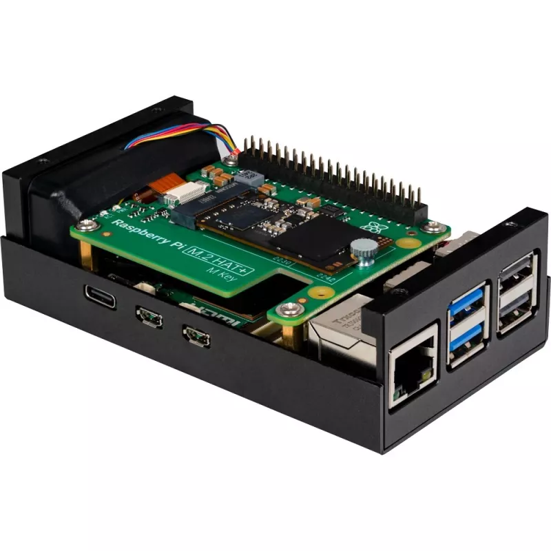 Raspberry Pi RB-ALUCASEP5-M2 preto