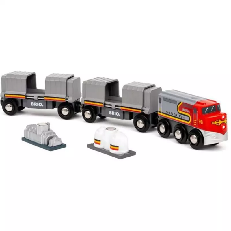 Comboio BRIO World Santa Fe Train Trains of the World multicolor