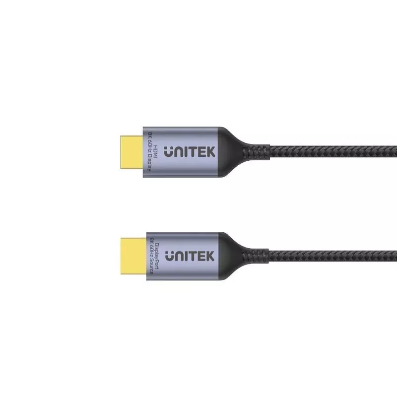 CABO UNITEK DISPLAYPORT 1.4 PARA HDMI 2.1, 8K, 1,8 M