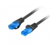 Cabo de rede LANBERG Cat6a S/FTP RJ-45 PCF6A-10CC-0500-BK, 5 m, LSZH, 26 AWG, CCA, preto