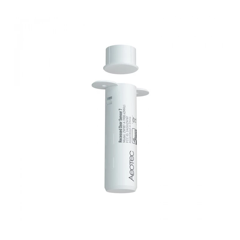 Sensor de porta encastrado AEOTEC Recessed Door Sensor 7 Z-Wave Plus V2 branco — sensor de contacto encastrável para portas/aros