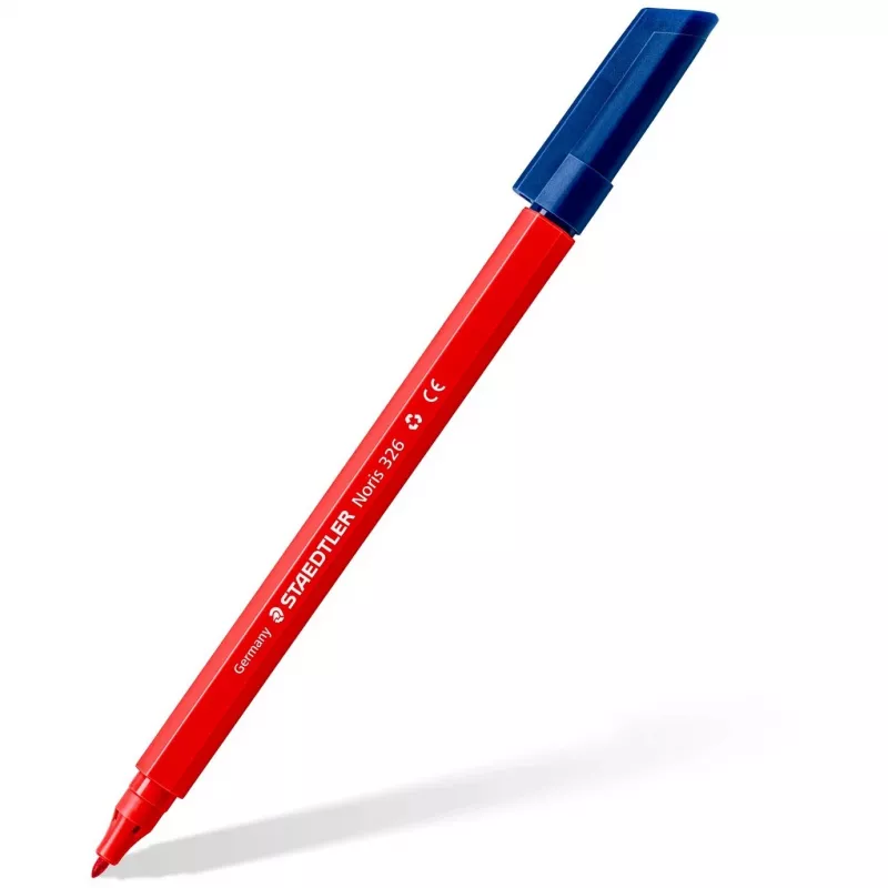 Canetas de ponta fina Staedtler 326 C10 E1, ponta ultrafina de 1 mm, cores sortidas, pack de 10