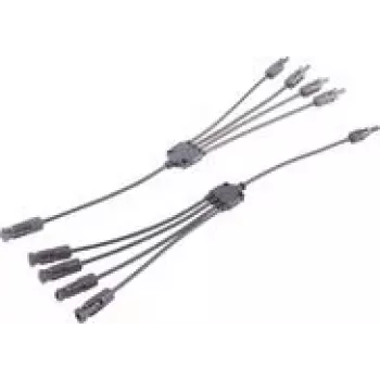 shiverpeaks ®-PV4 conjunto de cabos adaptadores em T, 4/1, 6mm², preto/preto, 30cm (BS02-21054)