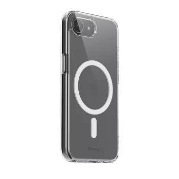 Capa transparente MagSafe Crong para iPhone 16e – capa de proteção transparente, compatível com MagSafe