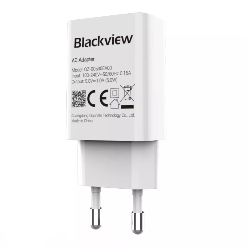 Carregador 5W Blackview ASBVWLTCHAR5W01 fonte de alimentação USB compacta e leve 5 W