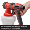 Power X-Change sistema de pulverização de tinta a bateria TE-SY 18/90 Li-Solo, 18 volts, pistola de pulverização vermelho/preto, sem bateria e carregador