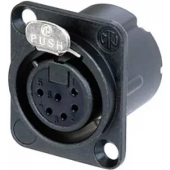 Neutrik NC6FD-LX-B-CON acessório de conectividade preto