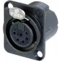 Neutrik NC6FD-LX-B-CON acessório de conectividade preto