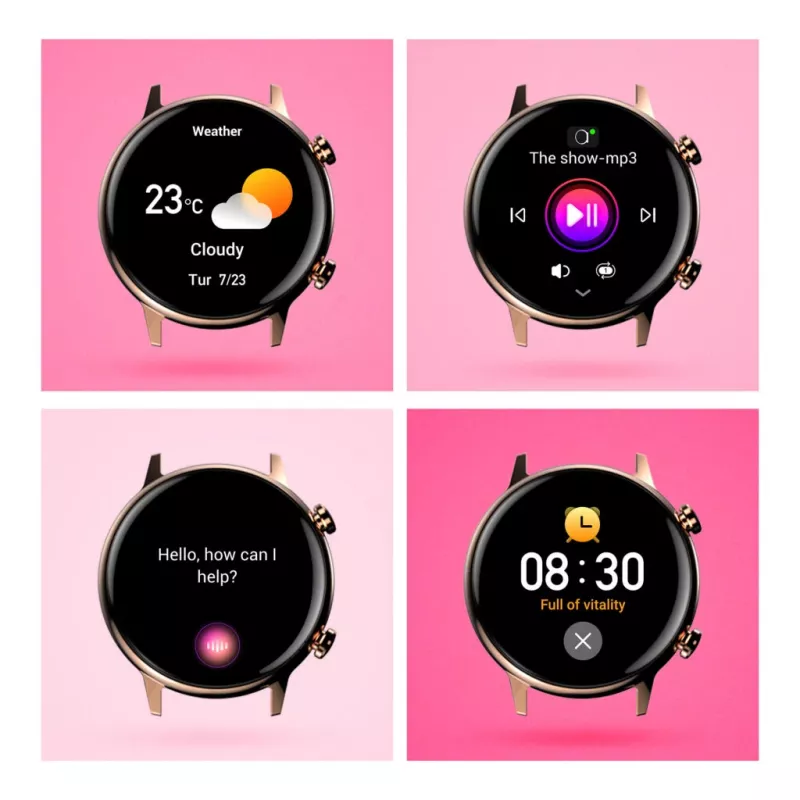 Smartwatch Manta Alexa Mini SWU502BK preto