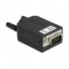 Conector de cabos DeLOCK 66232 Sub-D 9 régua de terminais de 10 polos preto