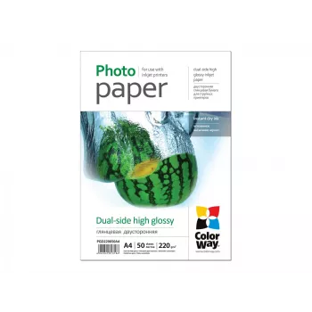 Papel fotográfico brilhante Colorway PGD220050A4 A4