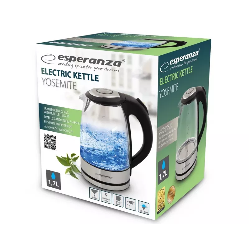 Esperanza EKK012 Chaleira elétrica 1,7 L preto, multicolor 2200 W