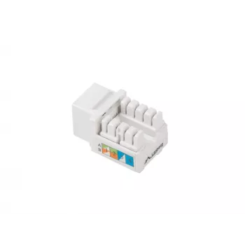 Módulo Keystone Lanberg KSU5-1090 angular branco RJ-45