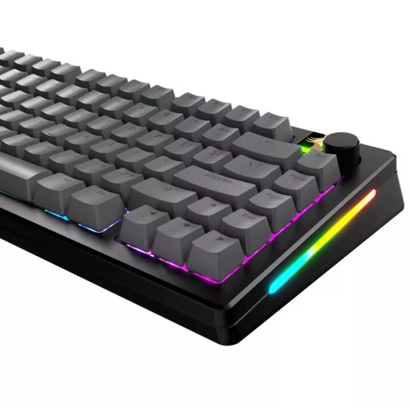 Teclas GLORIOUS GPBT Basics PBT Dye-Sub Armor cinzento layout ANSI