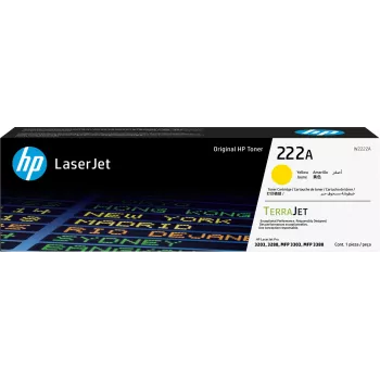 HP 222A - amarelo - original - LaserJet - tinteiro de toner (W2222A) - para Color LaserJet Pro MFP 3302fdn