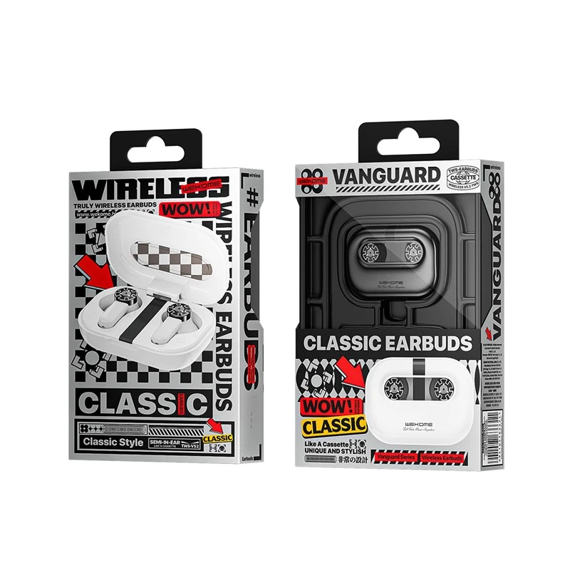 Auscultadores sem fios WEKOME modelo WK-VA06 Bluetooth V5.2 TWS branco, auriculares verdadeiramente sem fios