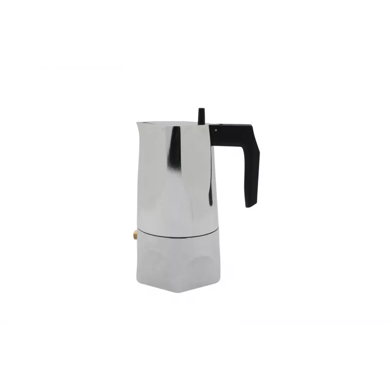 Máquina de café expresso Alessi MT18/3 Ossidiana, aço inoxidável, alumínio, 3,5 x 18,5 x 40,5 cm
