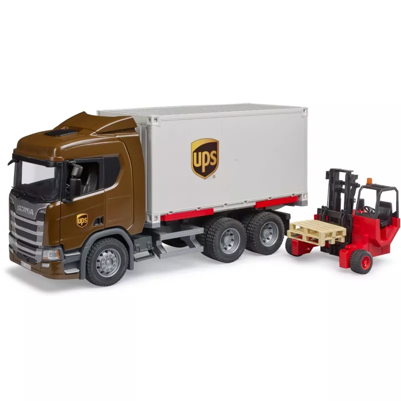 Camião logístico Scania Super 560R UPS com empilhador
