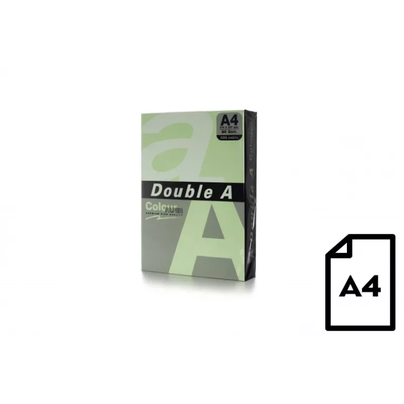 Papel colorido Double A, 80 g, A4, 500 folhas, Lagoon