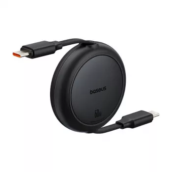Baseus Free2Pull Mini Cabo USB-C para USB-C, 60 W, 1 m, (preto)