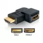 Adaptador HDMI macho para fêmea 90° para a esquerda DeLOCK 65077