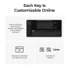 Teclado mecânico Keychron V1 Ultra 8K — formato 75%, QWERTY, Bluetooth, RGB, preto