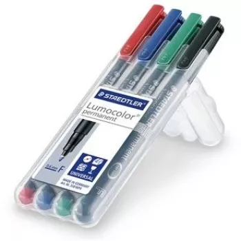 Marcador permanente ponta fina Staedtler Lumocolor 318 WP4