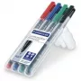 Marcador permanente ponta fina Staedtler Lumocolor 318 WP4