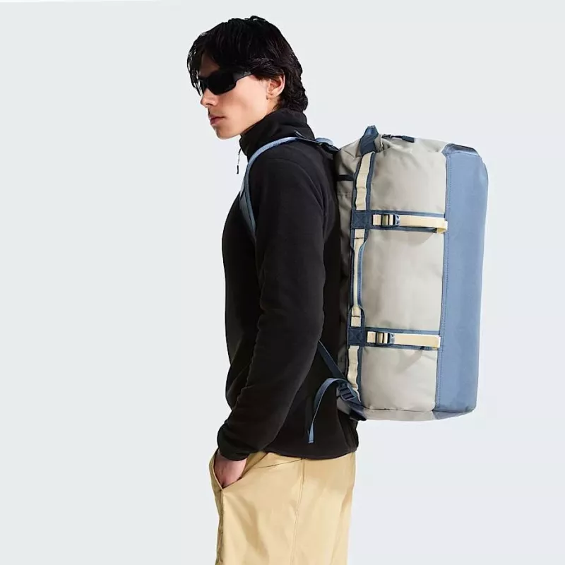 Mala de viagem The North Face Base Camp Duffel S - stone slab/granite cinzento