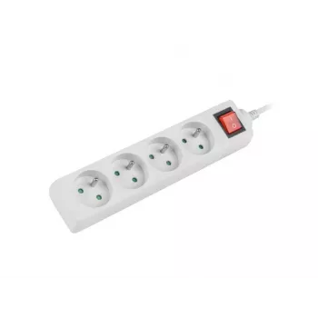 Régua de tomadas Lanberg PS1-04E-0150-W 1,5 m 4 tomadas AC interior branco