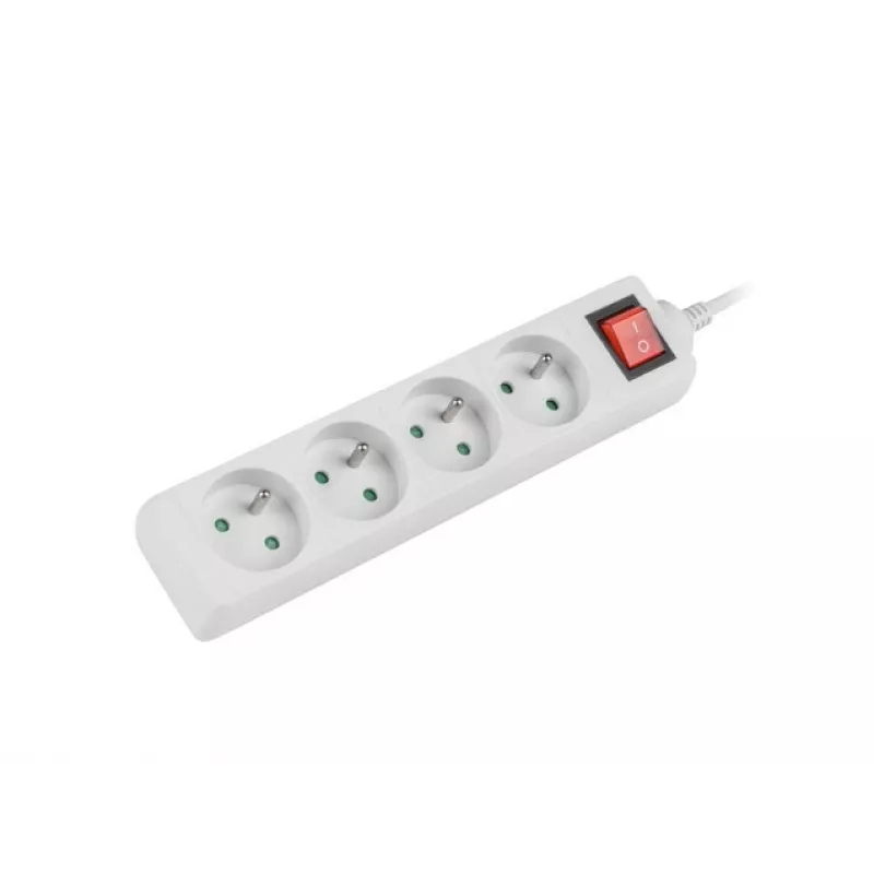 Régua de tomadas Lanberg PS1-04E-0150-W 1,5 m 4 tomadas AC interior branco