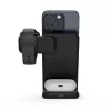 Carregador de interior Crong CRG-MSPS-BLK para smartwatch preto Lightning USB sem fios