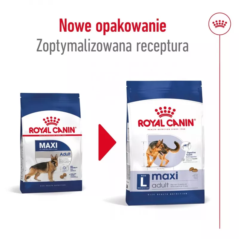 Royal Canin Maxi Adult ração seca para cães, 15 kg