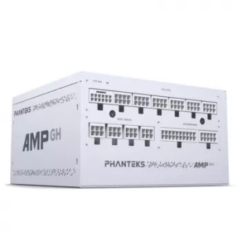 Fonte de alimentação PHANTEKS AMP GH 850 W, 18+10 pinos ATX, totalmente modular, 80 PLUS Gold, Branca