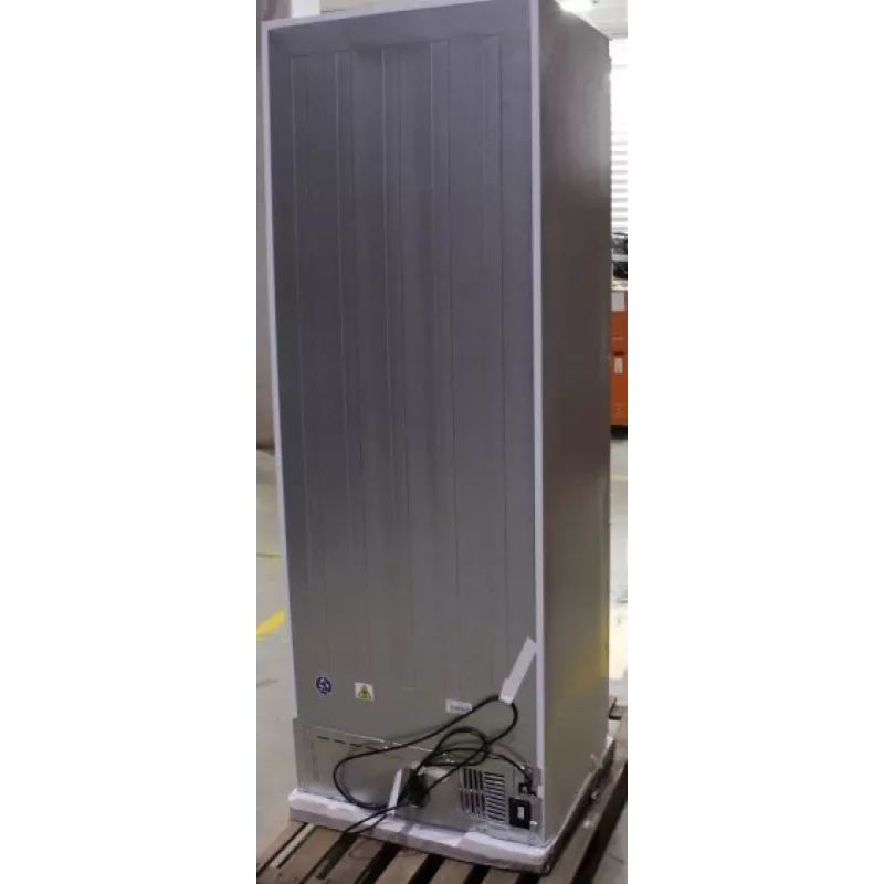 Frigorífico Midea MDRE554FGD01DSO — dimensões brutas 740×2050×620 mm, peso líquido 84 kg, 24 meses de garantia (embalagem danificada)