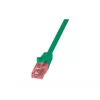 Cabo de rede LOGILINK 0,25 m Cat6 U/UTP com fichas RJ-45, verde