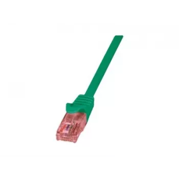 Cabo de rede LOGILINK 0,25 m Cat6 U/UTP com fichas RJ-45, verde