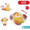 Pato sensorial interativo de peluche Ascato 122946 — textura macia, design colorido