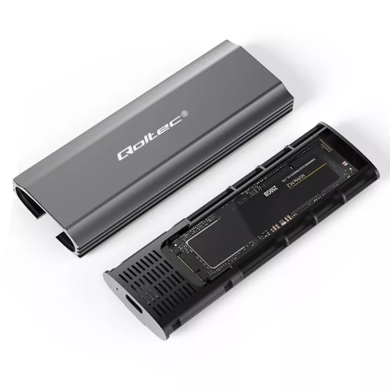 Caixa | compartimento NV2271 para disco M.2 SSD | SATA | NVMe | USB-C | 2TB