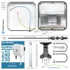 Antena LTE + Wi-Fi QuWireless QuMax A240M para Teltonika RUT241/RUT240/200/230