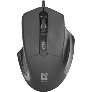 Rato ótico Defender DATUM MB-347 preto 1600dpi 4P