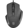 Rato ótico Defender DATUM MB-347 preto 1600dpi 4P