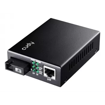 Conversor de rede Cudy MC100GSB-60A 1000 Mbit/s multimodo monomodo preto