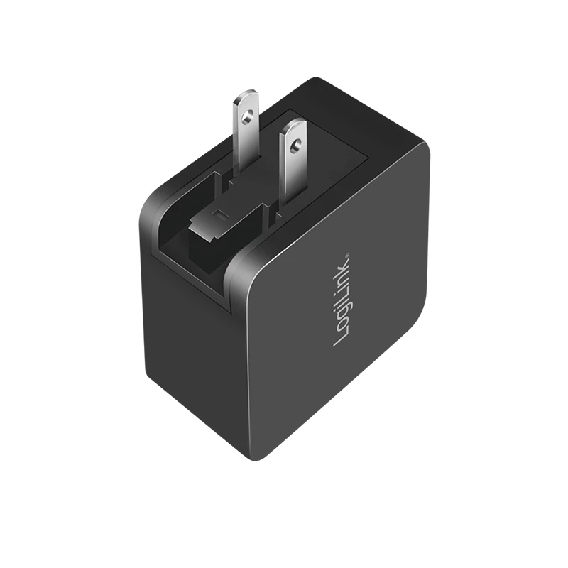 Carregador móvel LogiLink PA0302 universal preto carregamento rápido AC