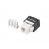 Módulo Keystone RJ45 - LSA UTP Cat.6a 180 graus para caixa de montagem