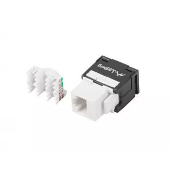 Módulo Keystone RJ45 - LSA UTP Cat.6a 180 graus para caixa de montagem