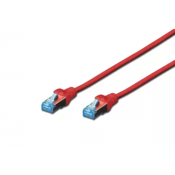 Cabo de rede Digitus CAT 5e SF/UTP RJ-45 2m vermelho