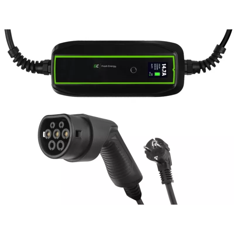 Estação de carregamento para veículos elétricos Green Cell EV16 Preto